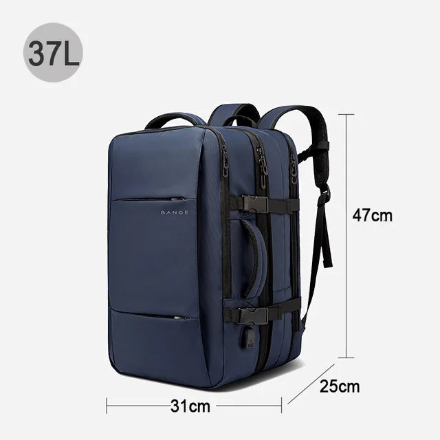 BANGE Expandable Men's Backpack Waterproof 17.3 in Laptop Backpack Man Large Capacity Hiking Travel Bag Male Backpacks for Men