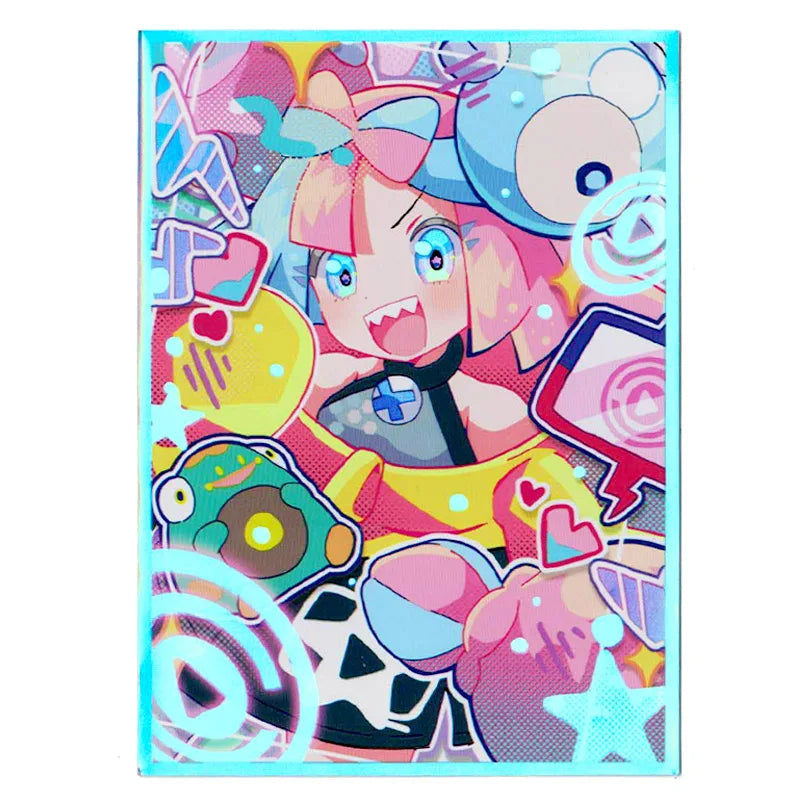 60PCS Card Sleeves - Cute Anime Girl Protective Covers