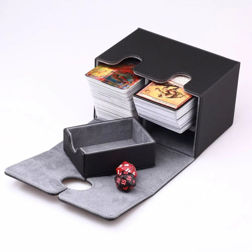 Deck Box with Dice Tray - 120+ Card Storage for TCG/CCG/OP Cards