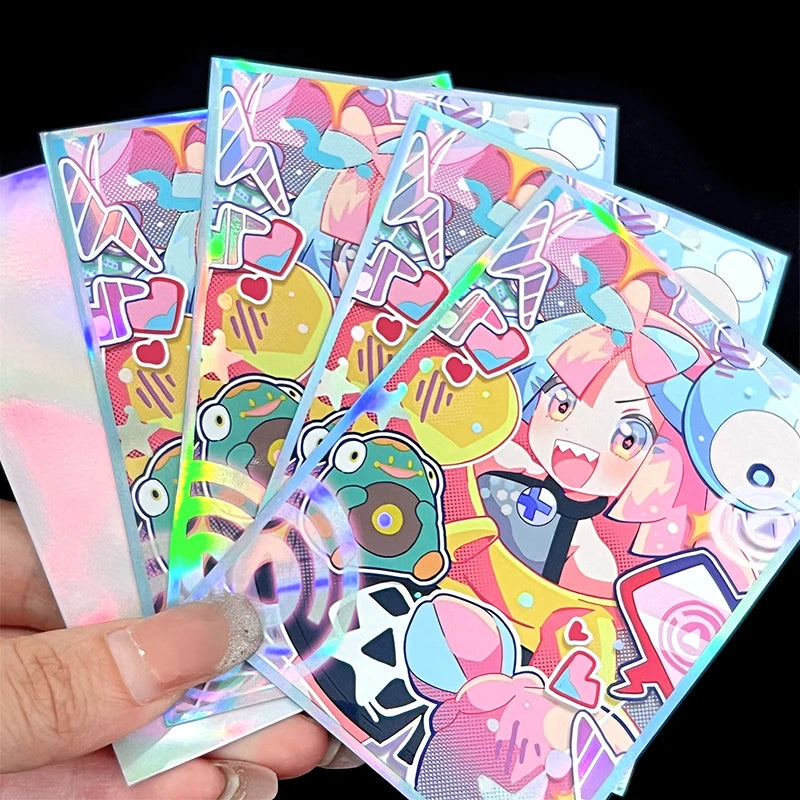 60PCS Card Sleeves - Cute Anime Girl Protective Covers