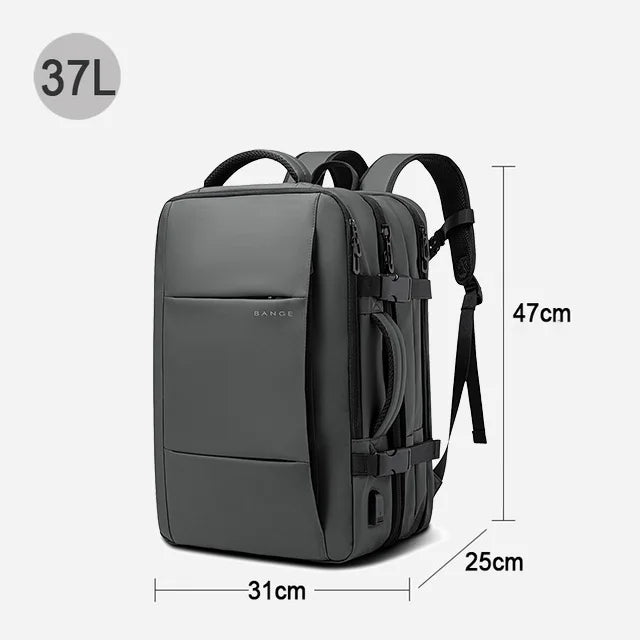 BANGE Expandable Men's Backpack Waterproof 17.3 in Laptop Backpack Man Large Capacity Hiking Travel Bag Male Backpacks for Men