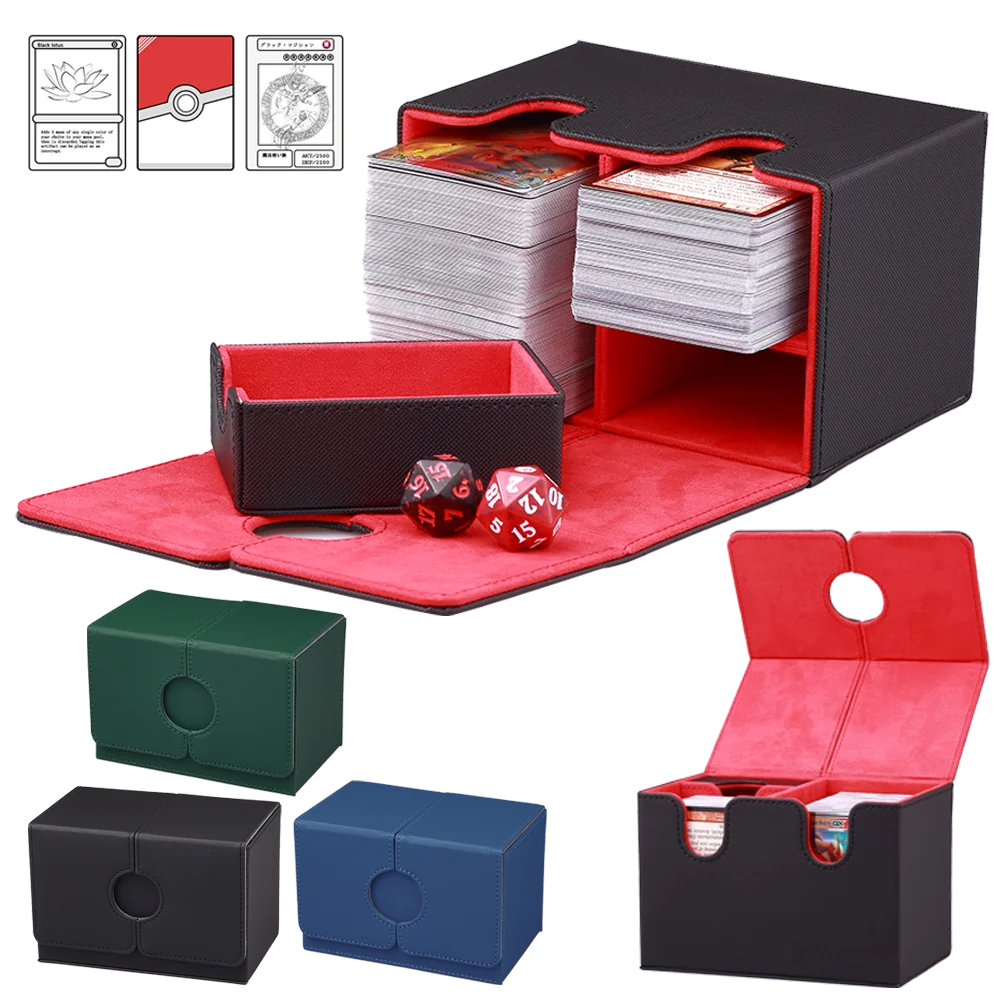 Deck Box with Dice Tray - 120+ Card Storage for TCG/CCG/OP Cards