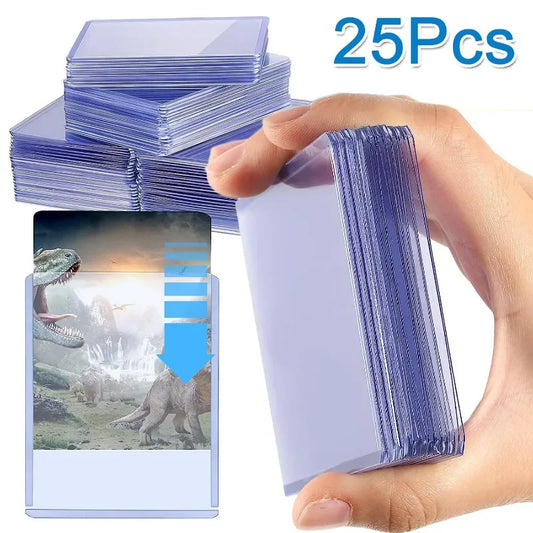 5-25pcs 3"x4" Hard Plastic Trading Card Sleeves Waterproof