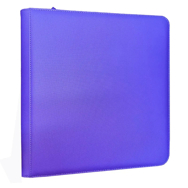 12-Pocket PU Trading Card Binder with Sleeves - Holds 480 Cards for Collectors