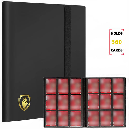 9 Pockets, 360 Slot Side Loading Trading Card Binder