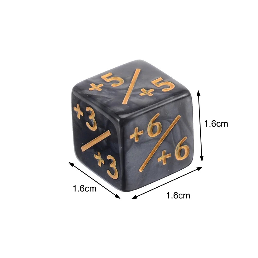 10 Pieces Counters Dice Toy Gathering Game Counters Token Dice Card Compatible with MTG/CCG/Card for Adults