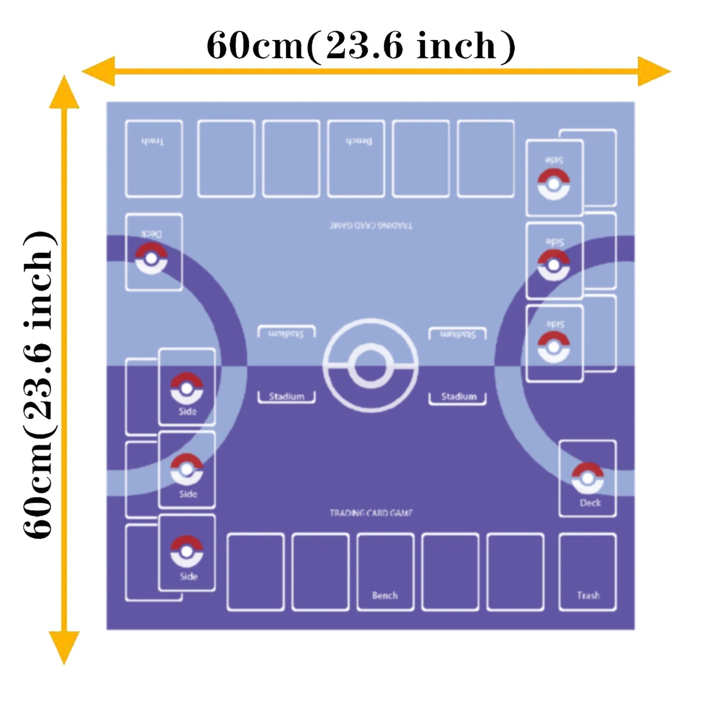 Game Battle Playmat Trading Card Mat - Dedicated Cards Play Against Table Mat