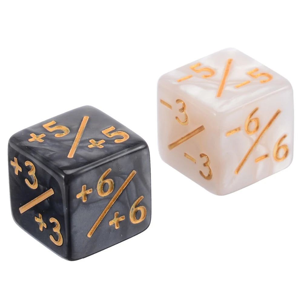 10 Pieces Counters Dice Toy Gathering Game Counters Token Dice Card Compatible with MTG/CCG/Card for Adults