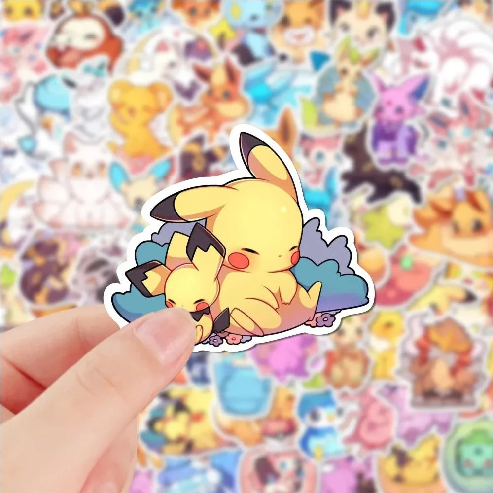 10/30/50/100pcs Kawaii Anime Cartoon Stickers - Cute Decals for Laptops, Phones, and More