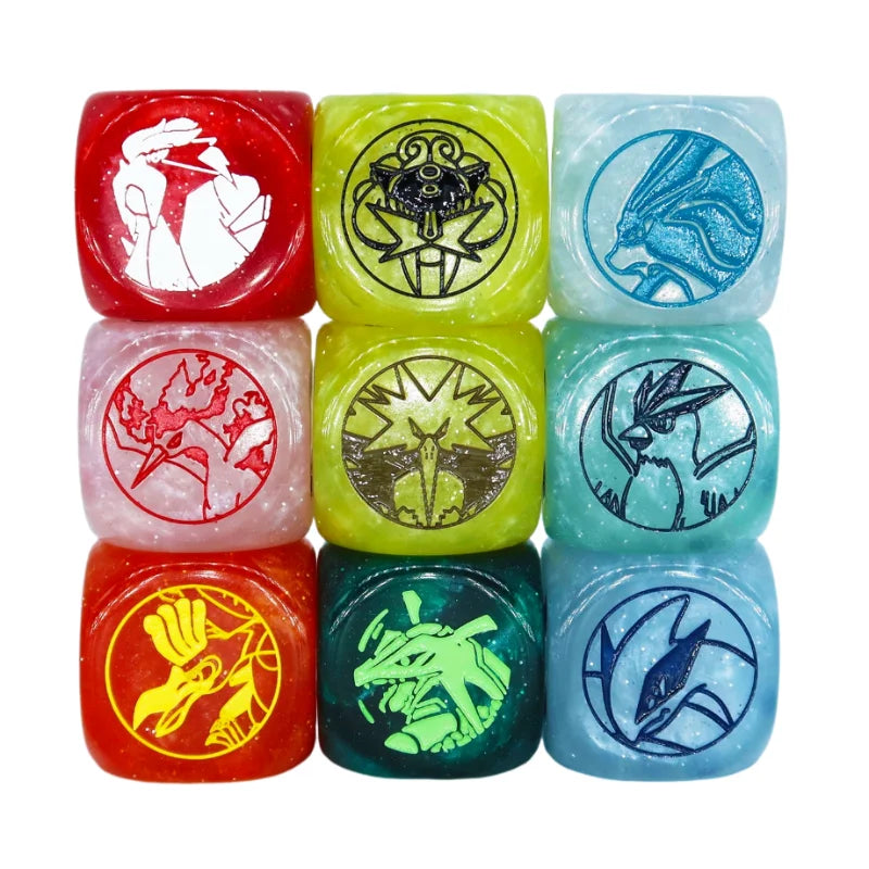 Pocket Monsters TCG Damage Dice-Legendary Birds Set