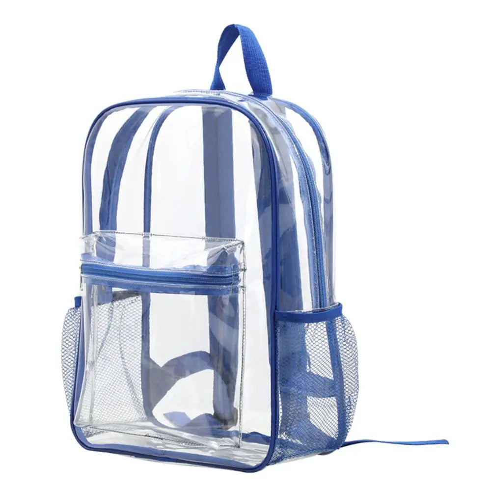 Transparent PVC Outdoor Knapsack, Travel Visible Backpack, Waterproof