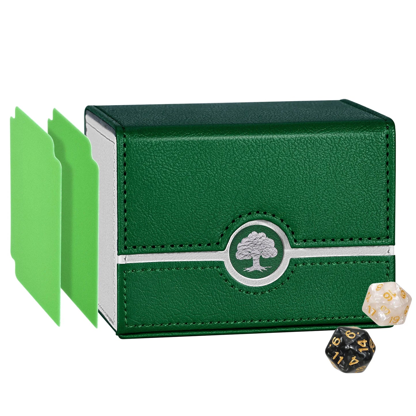 Premium PU Leather Sideload Deck Box - Fits 120+ Sleeved Cards