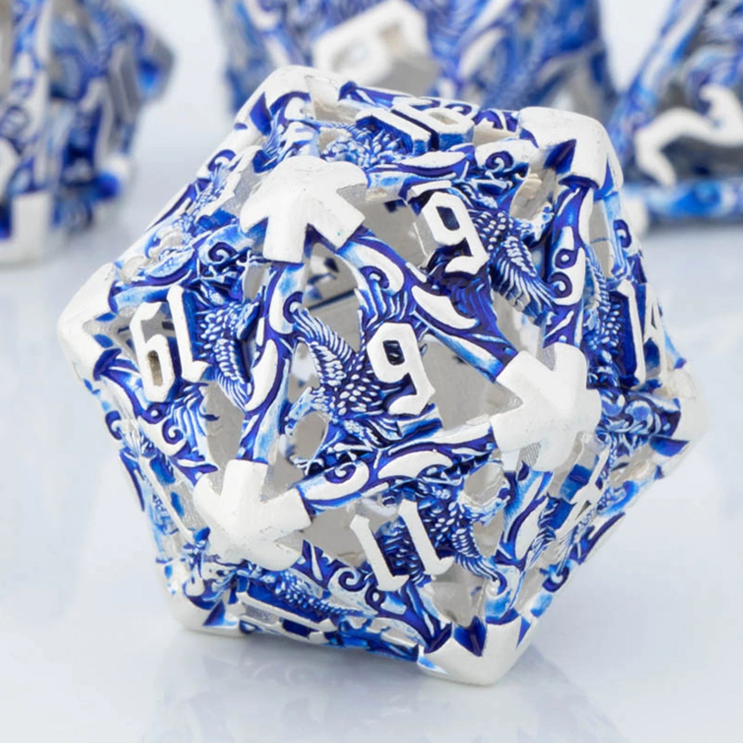 7-Piece Metal Polyhedral Dice Set - Perfect for RPG and Tabletop Games