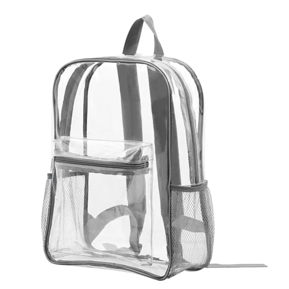 Transparent PVC Outdoor Knapsack, Travel Visible Backpack, Waterproof